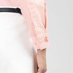 Strata Orange Stripes Oxford Cotton Women Shirt - John Ellies
