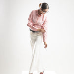 Strata Orange Stripes Oxford Cotton Women Shirt - John Ellies