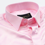 Zephan Pink Premium Satin Shirt - John Ellies