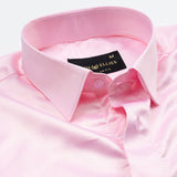 Zephan Pink Premium Satin Shirt - John Ellies