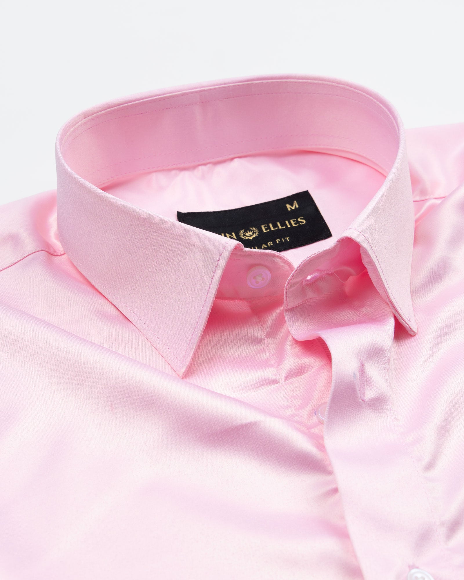 Zephan Pink Premium Satin Shirt - John Ellies