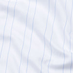 Biscay White With Blue Stripes Cotton Shirt - John Ellies
