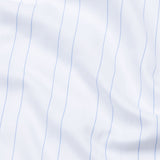 Biscay White With Blue Stripes Cotton Shirt - John Ellies