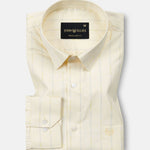 Biscay Yellow Stripes Cotton Shirt - John Ellies