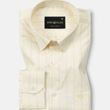 Biscay Yellow Stripes Cotton Shirt - John Ellies