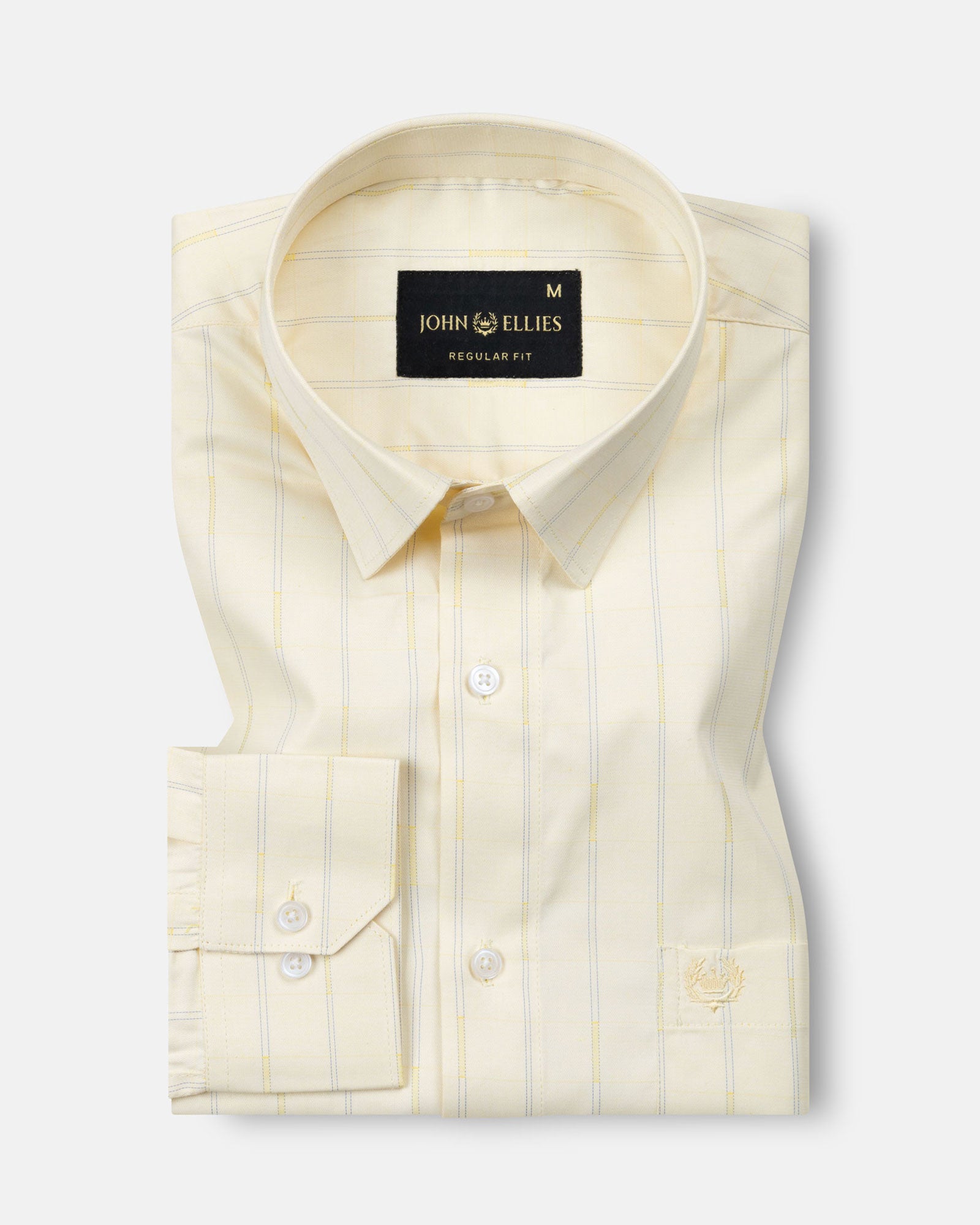 Biscay Yellow Stripes Cotton Shirt - John Ellies