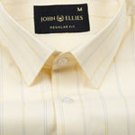 Biscay Yellow Stripes Cotton Shirt - John Ellies