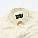 Biscay Yellow Stripes Cotton Shirt - John Ellies