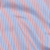Biscay Red And Blue Stripes Cotton Button Down Shirt - John Ellies