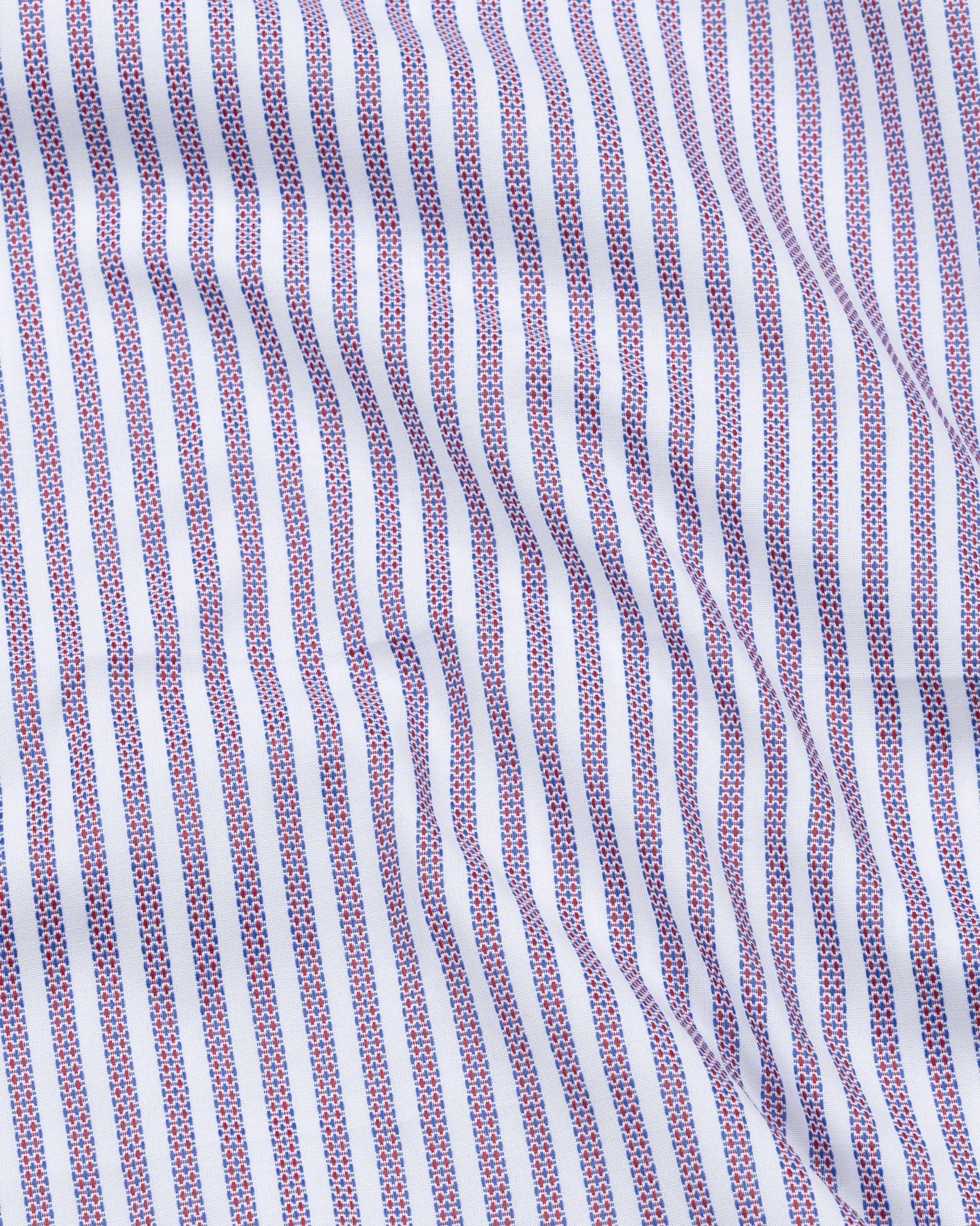 Biscay Blue Stripes Cotton Button Down Shirt - John Ellies