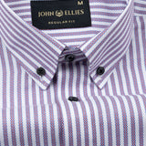 Biscay Blue Stripes Cotton Button Down Shirt - John Ellies