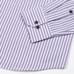Biscay Blue Stripes Cotton Button Down Shirt - John Ellies