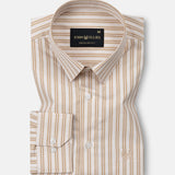 Biscay Yellow Multi Stripes Cotton Shirt - John Ellies