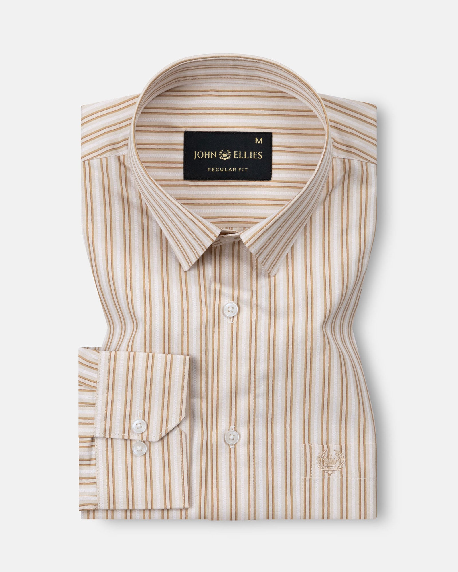 Biscay Yellow Multi Stripes Cotton Shirt - John Ellies