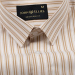 Biscay Yellow Multi Stripes Cotton Shirt - John Ellies