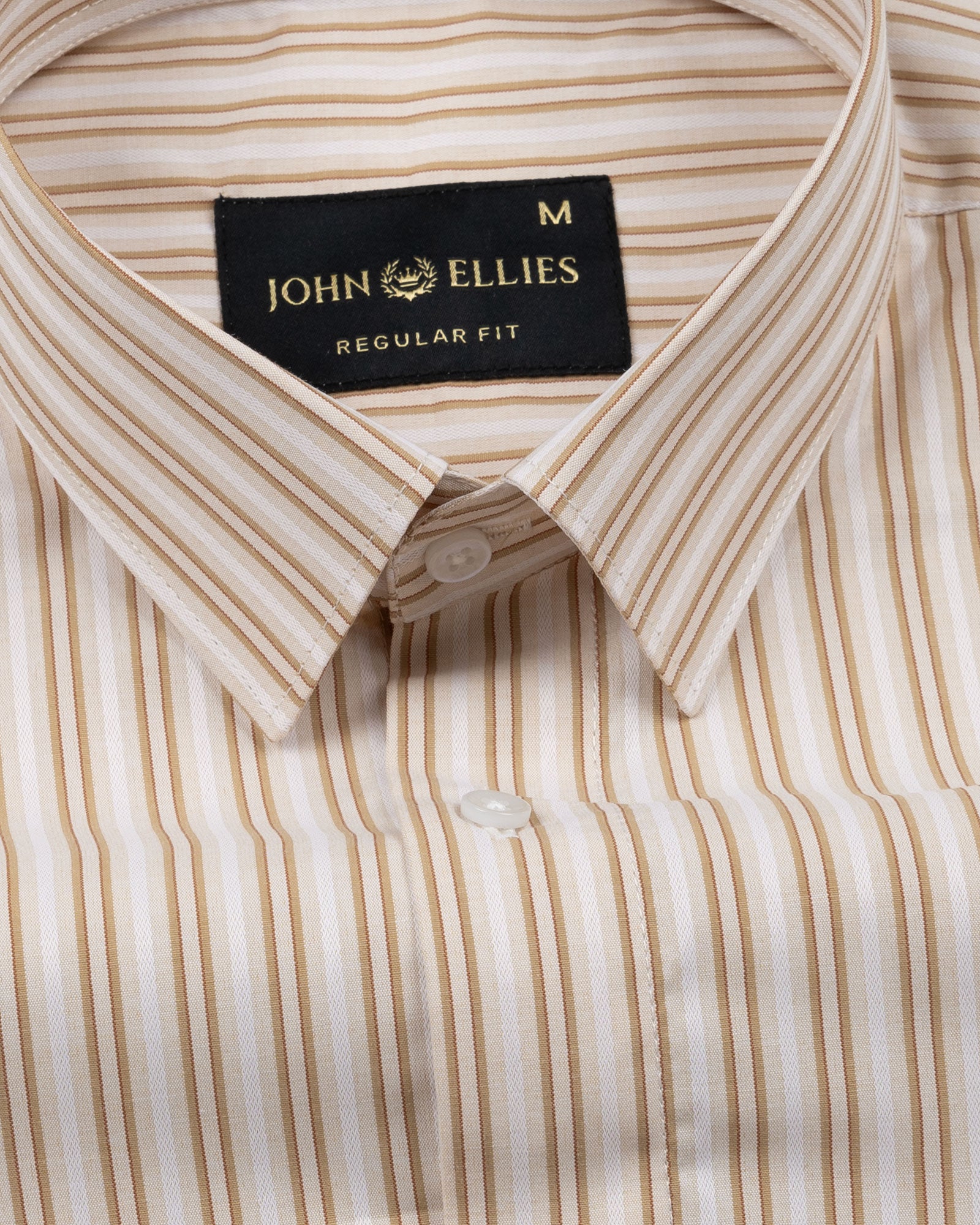 Biscay Yellow Multi Stripes Cotton Shirt - John Ellies
