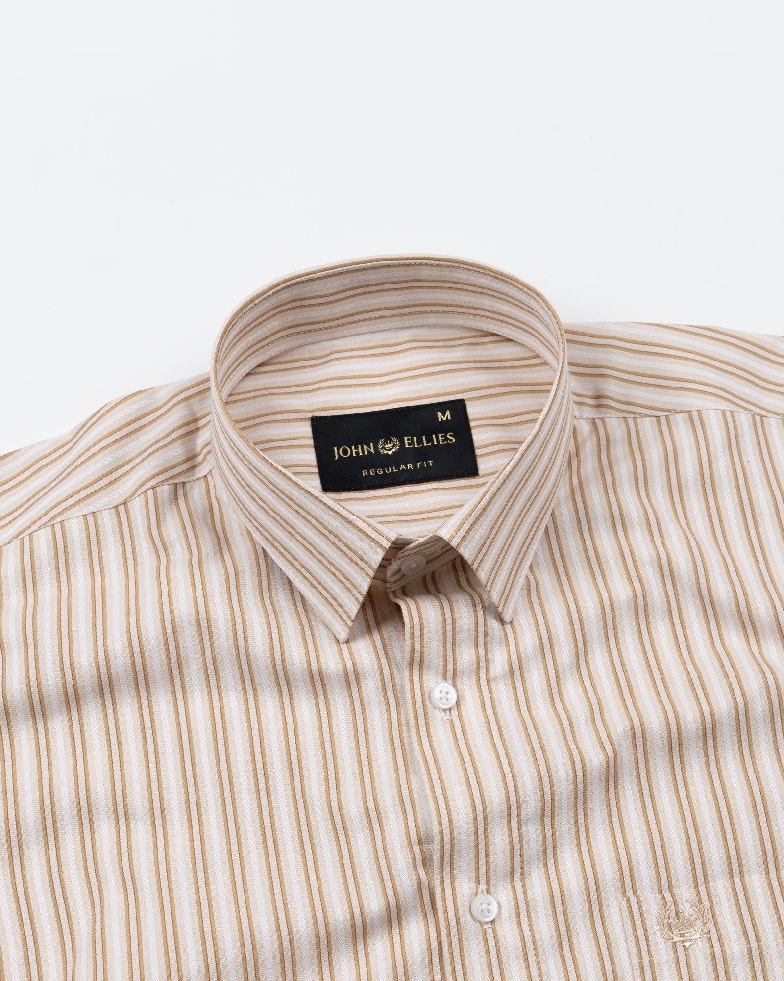 Biscay Yellow Multi Stripes Cotton Shirt - John Ellies