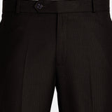 Mance Brown Textured Formal Cotton Pant