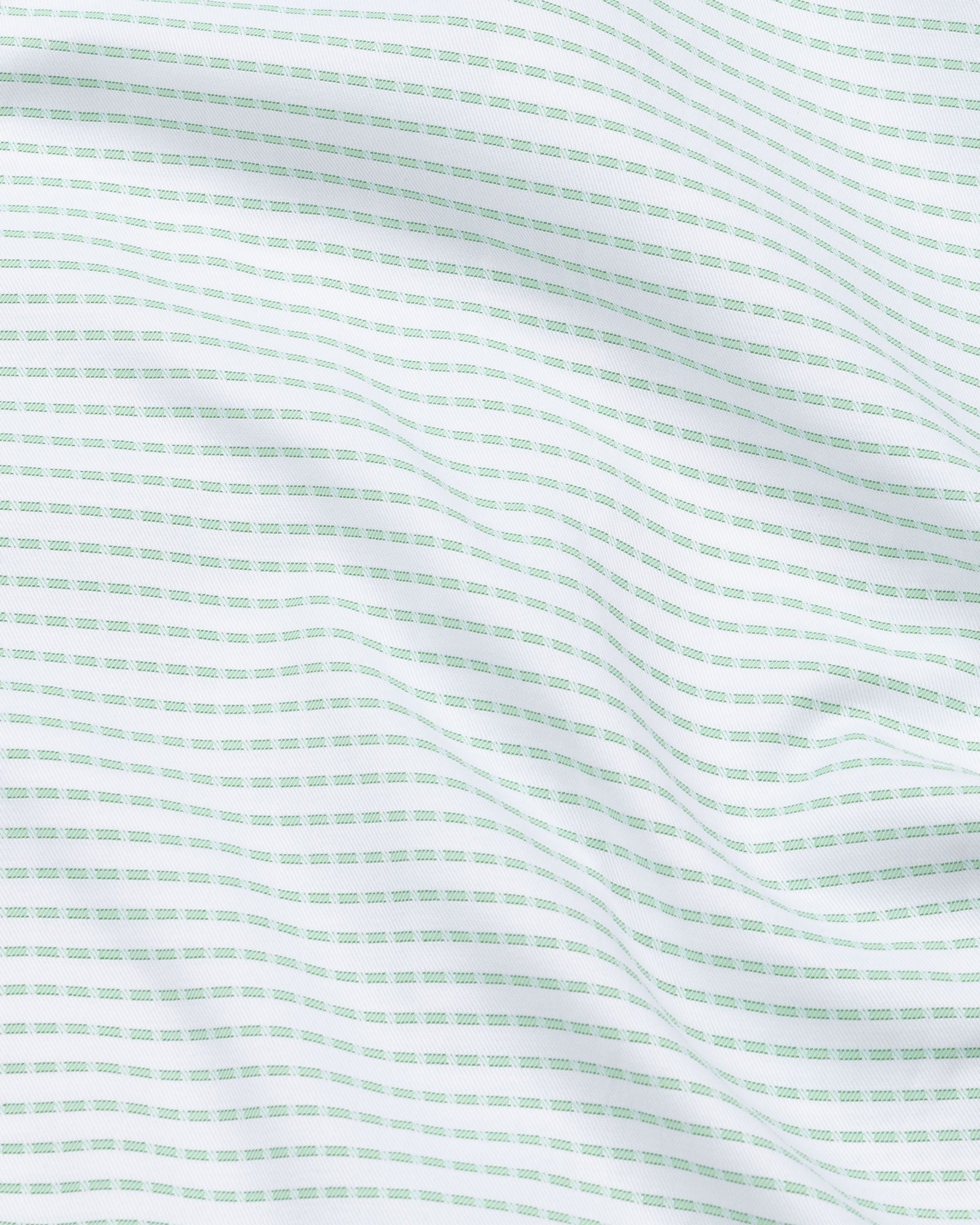 Biscay Green Stripes Cotton Shirt - John Ellies