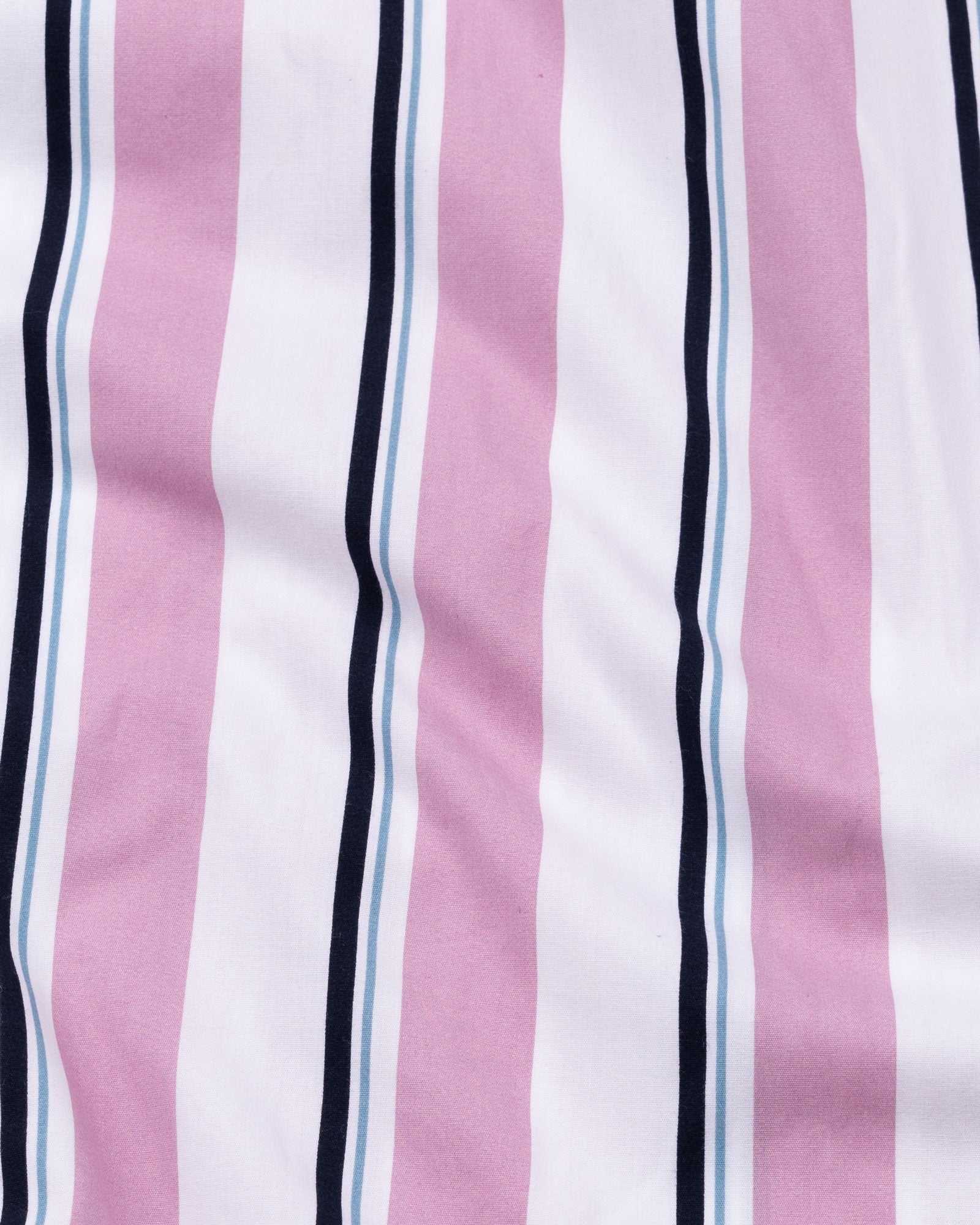 Biscay Pink Stripes Cotton Shirt - John Ellies