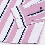 Biscay Pink Stripes Cotton Shirt - John Ellies