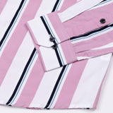 Biscay Pink Stripes Cotton Shirt - John Ellies