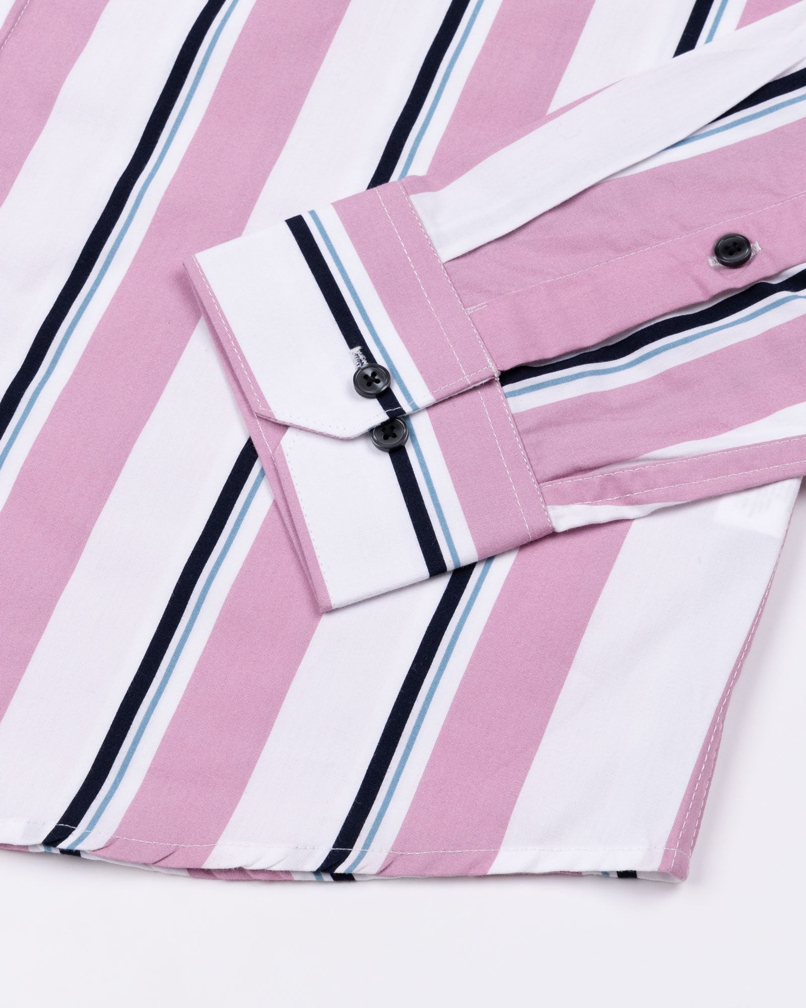 Biscay Pink Stripes Cotton Shirt - John Ellies