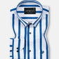 Tron Blue Stripes Cotton Shirt - John Ellies