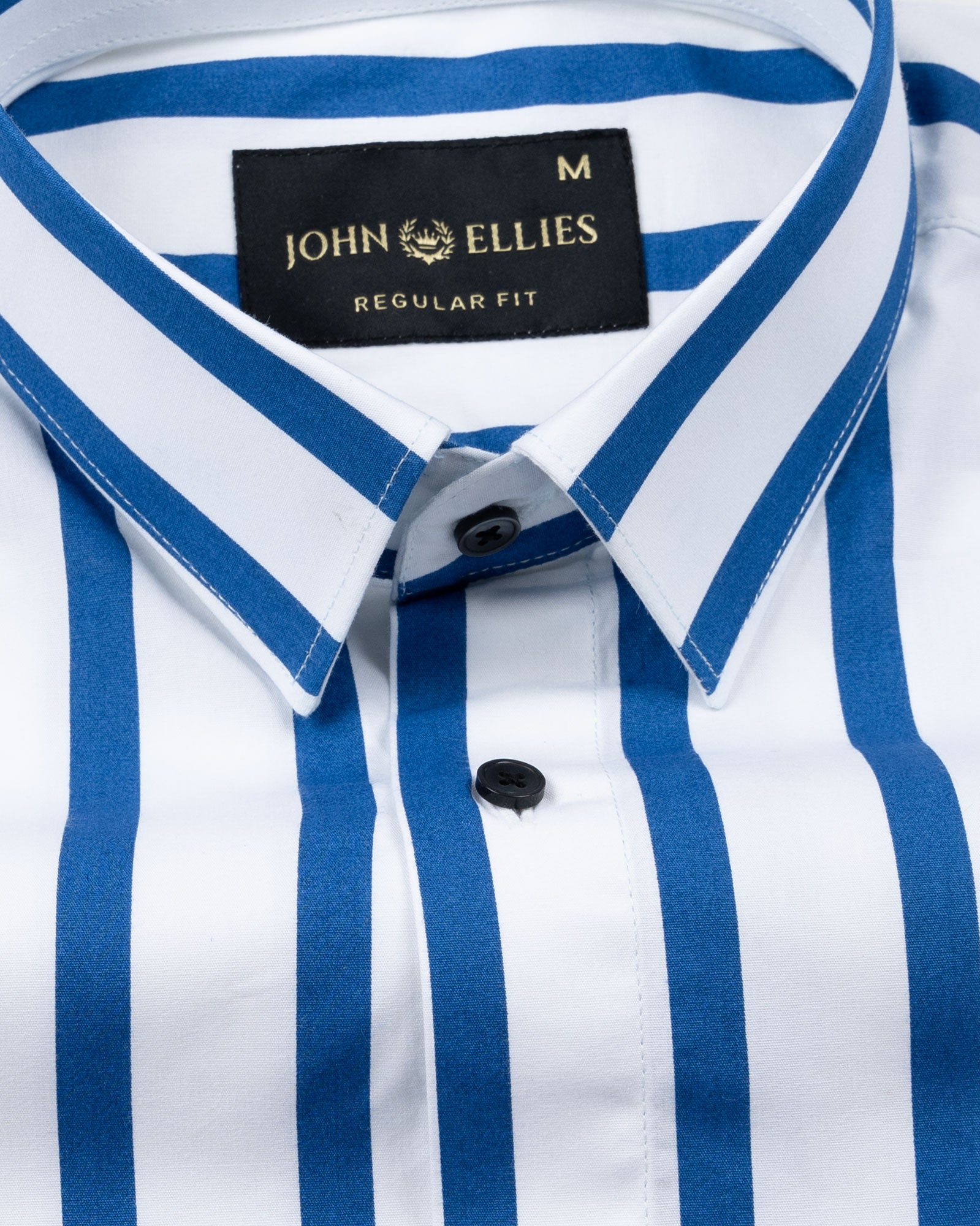 Tron Blue Stripes Cotton Shirt - John Ellies