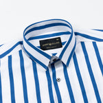 Tron Blue Stripes Cotton Shirt - John Ellies