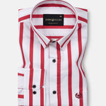 Tron Red Stripes Cotton Shirt - John Ellies