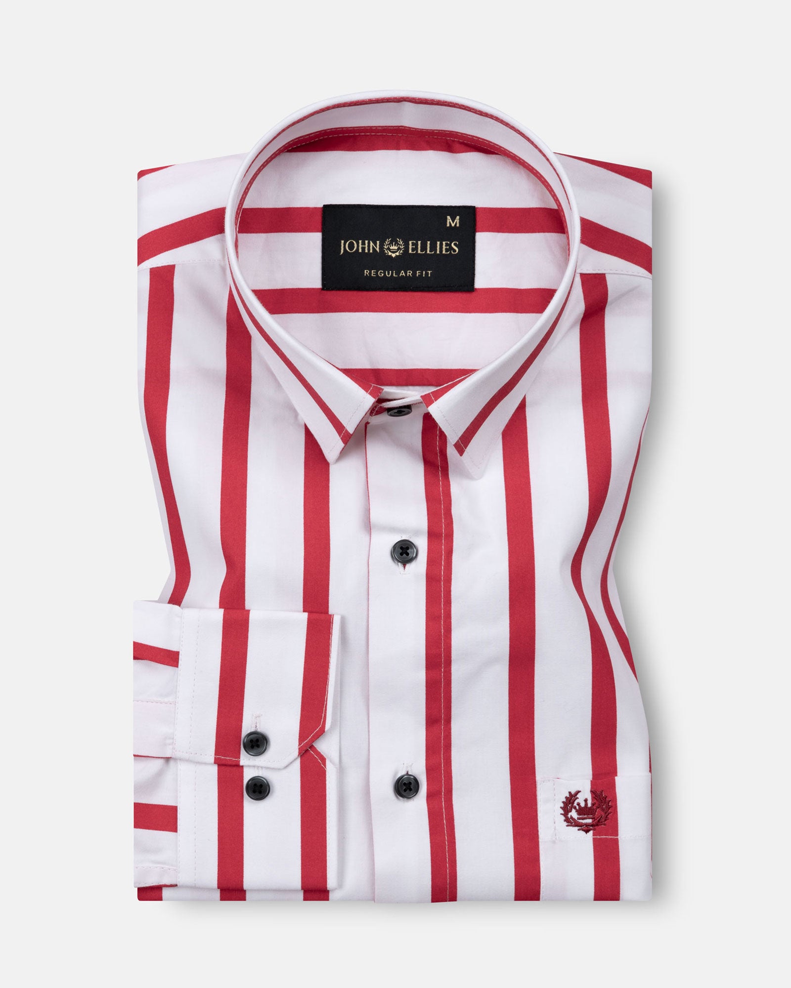 Tron Red Stripes Cotton Shirt - John Ellies