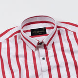 Tron Red Stripes Cotton Shirt - John Ellies