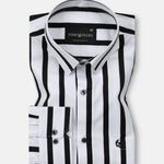Tron Black Stripes Cotton Shirt - John Ellies