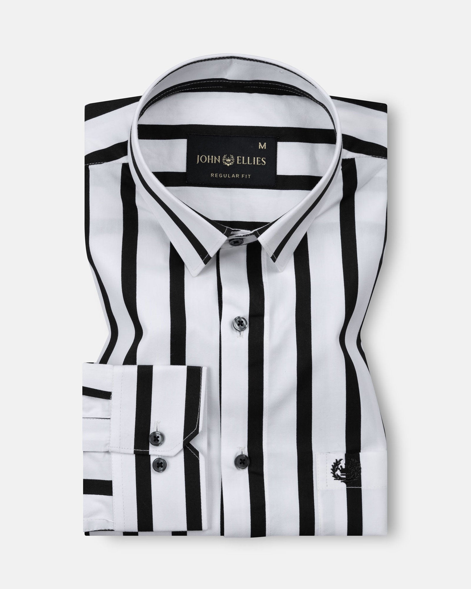 Tron Black Stripes Cotton Shirt - John Ellies
