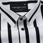 Tron Black Stripes Cotton Shirt - John Ellies