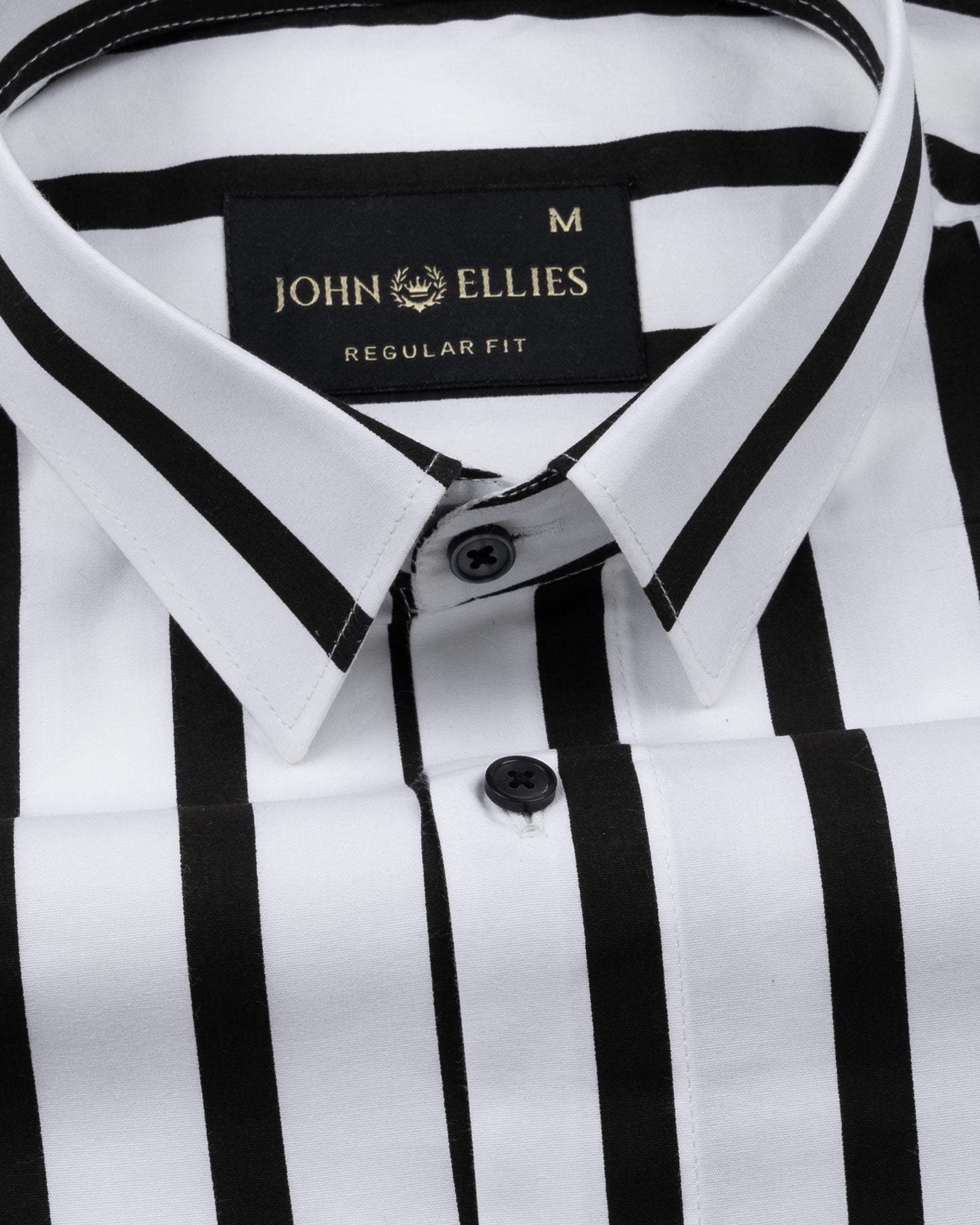Tron Black Stripes Cotton Shirt - John Ellies