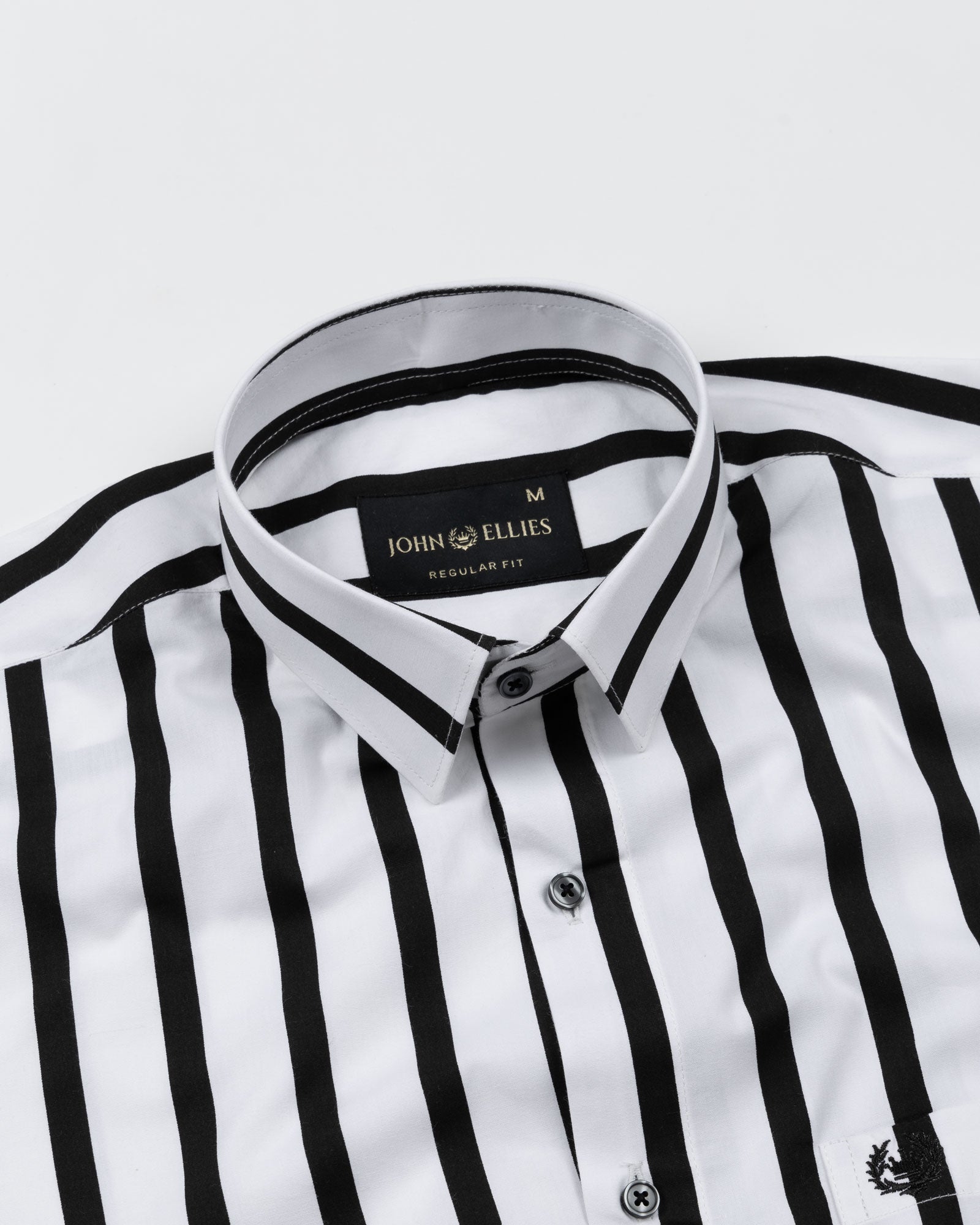 Tron Black Stripes Cotton Shirt - John Ellies