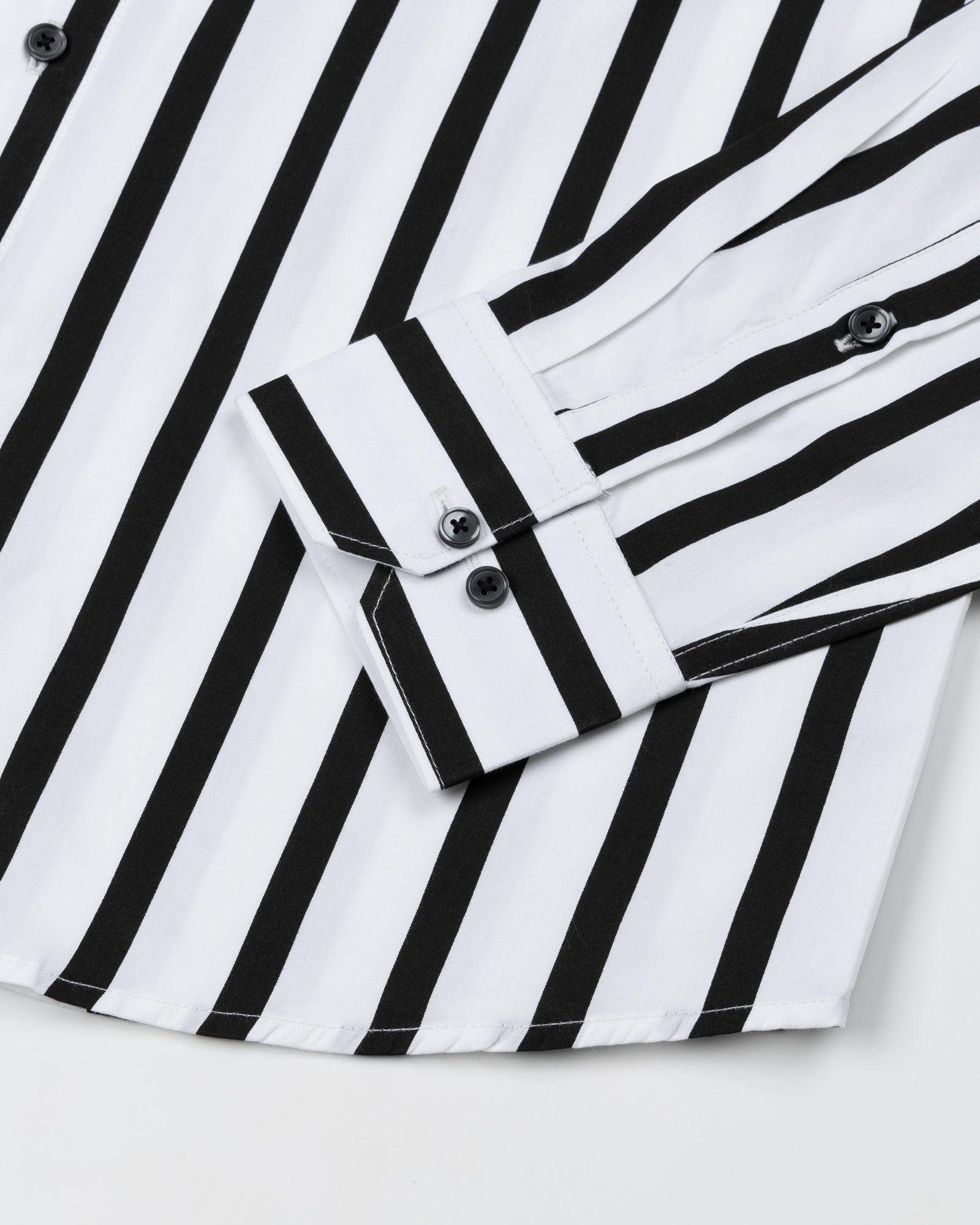Tron Black Stripes Cotton Shirt - John Ellies