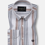 Praxis White Stripe Oxford Cotton Shirt - John Ellies