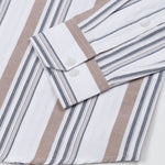 Praxis White Stripe Oxford Cotton Shirt - John Ellies