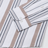 Praxis White Stripe Oxford Cotton Shirt - John Ellies