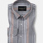 Praxis Black Stripe Oxford Cotton Shirt - John Ellies
