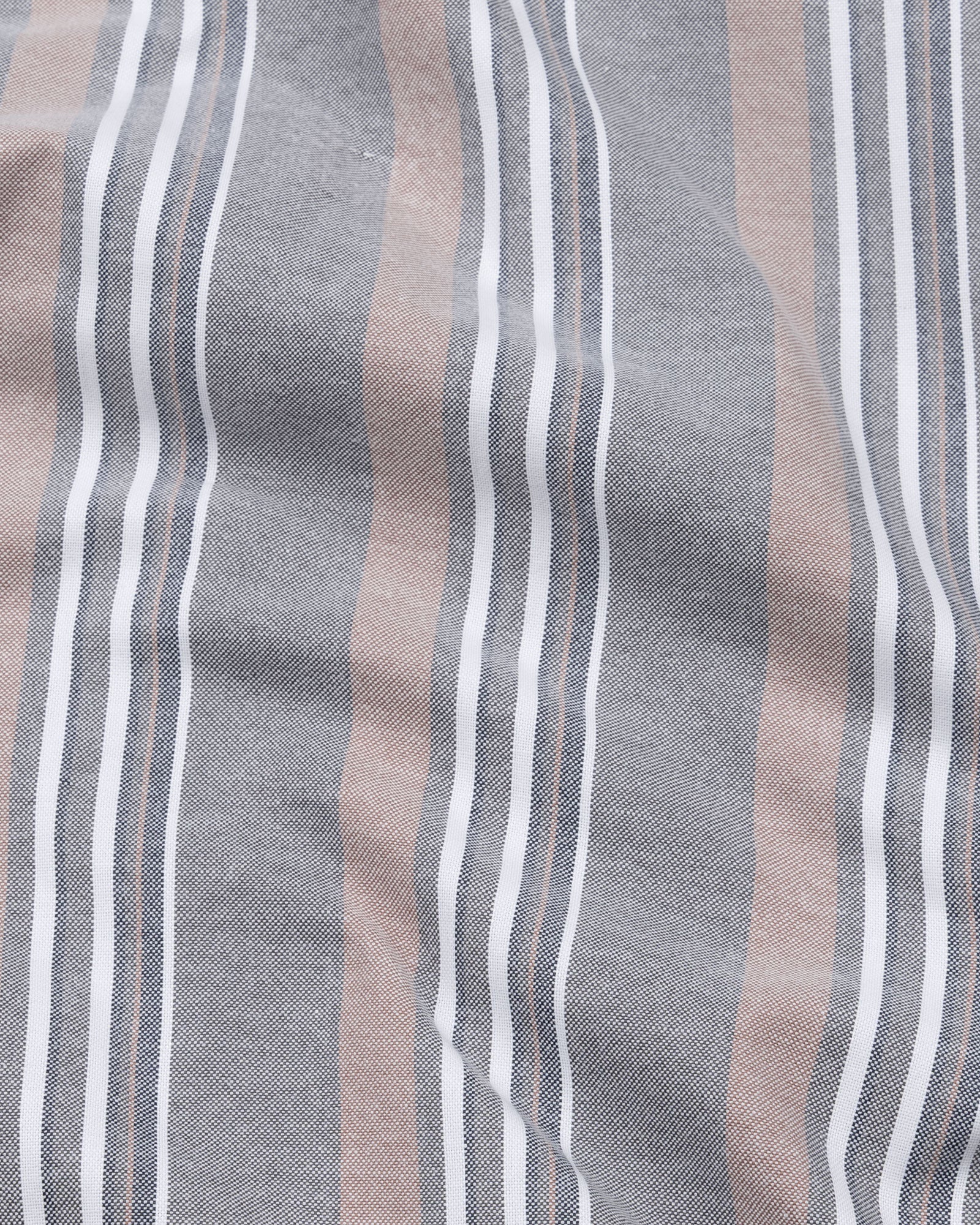 Praxis Black Stripe Oxford Cotton Shirt - John Ellies