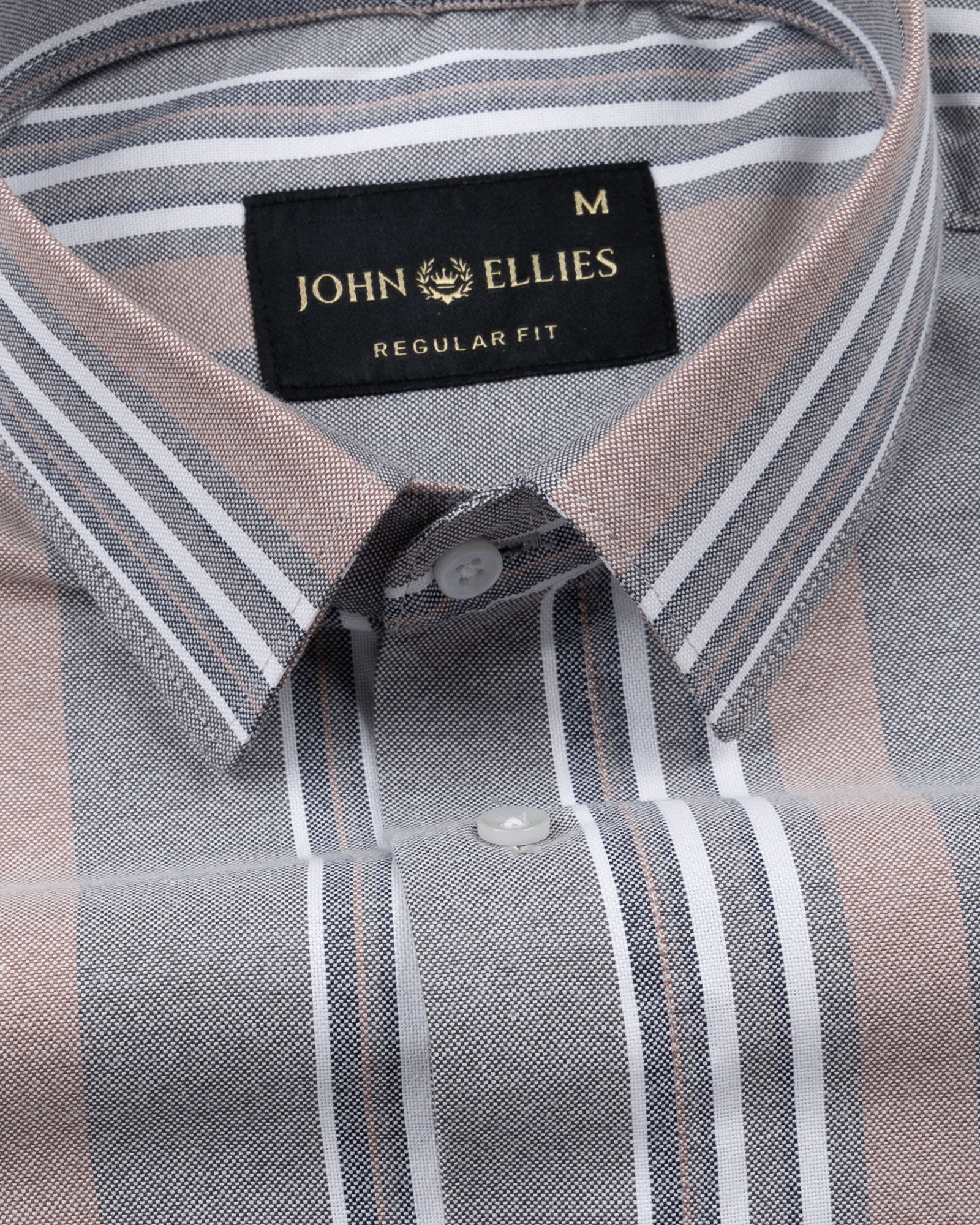 Praxis Black Stripe Oxford Cotton Shirt - John Ellies
