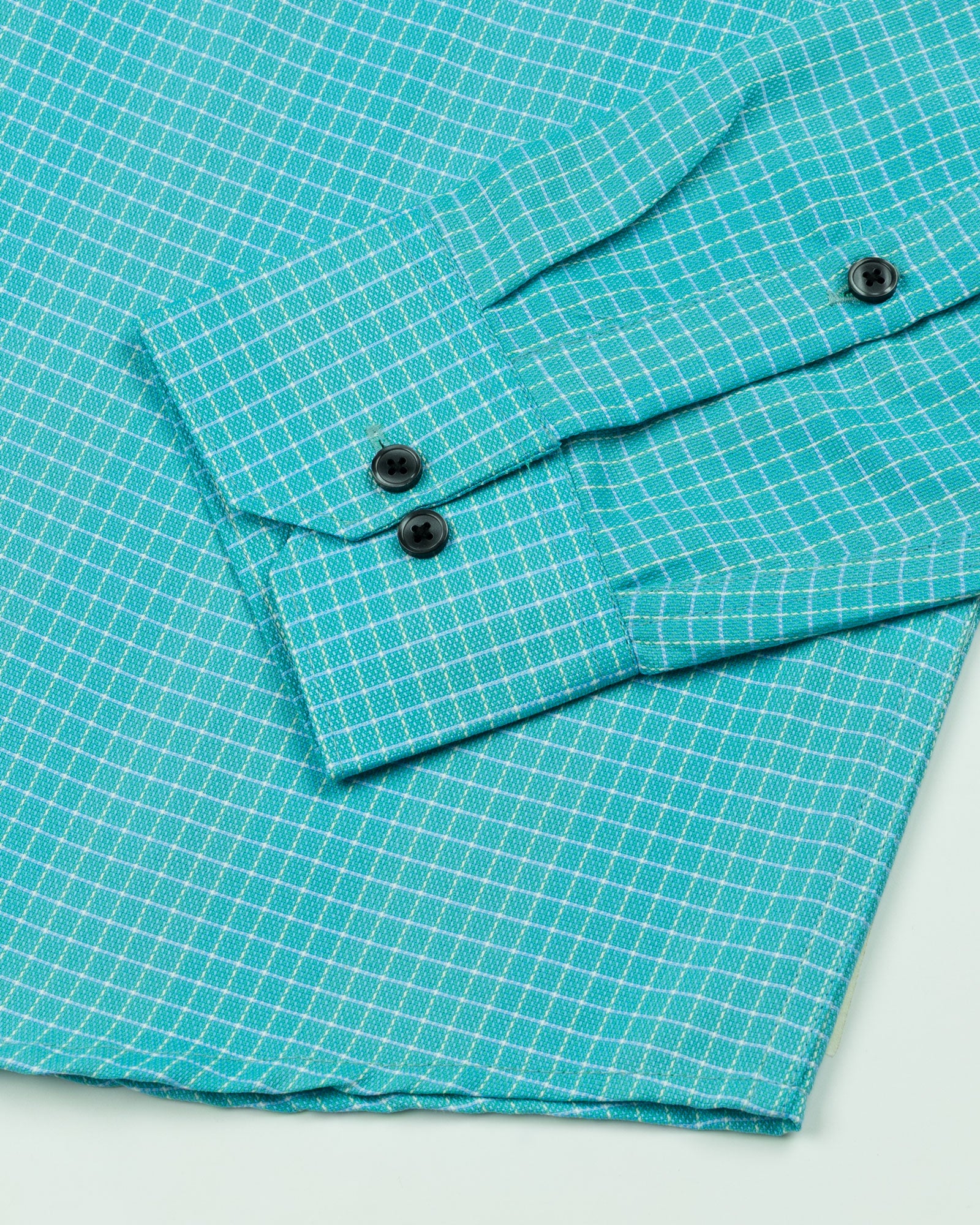 Kipra Green Check Cotton Button Down Shirt - John Ellies