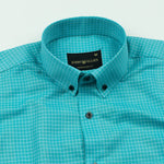 Kipra Green Check Cotton Button Down Shirt - John Ellies