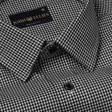 Black Checkered Premium Gingham Cotton Shirt