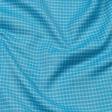 Kipra Blue Check Cotton Button Down Shirt - John Ellies