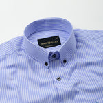 Kipra Blue Stripes Cotton Button Down Shirt - John Ellies